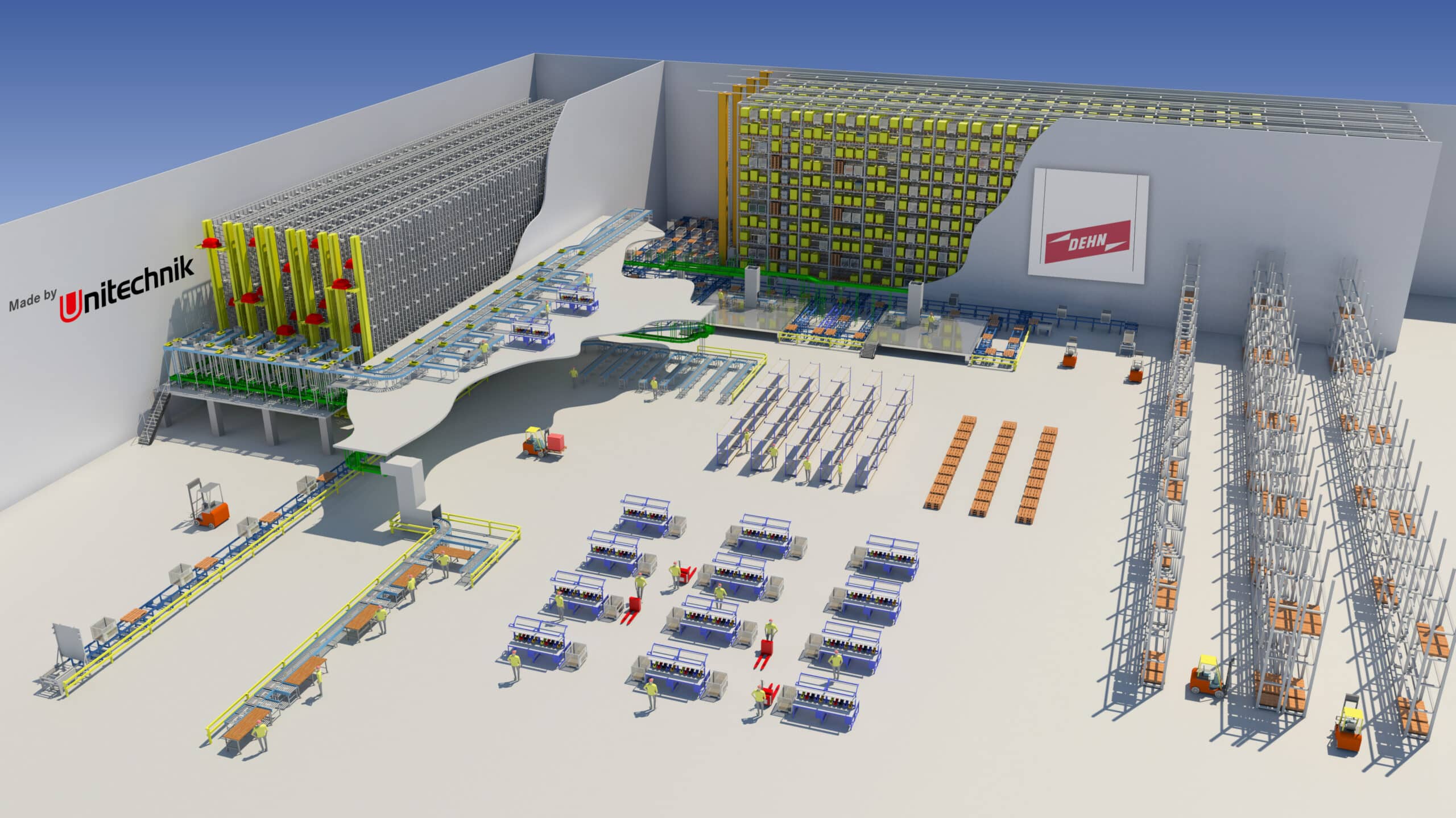 Planung eines Logistikzentrums (Foto: Unitechnik)